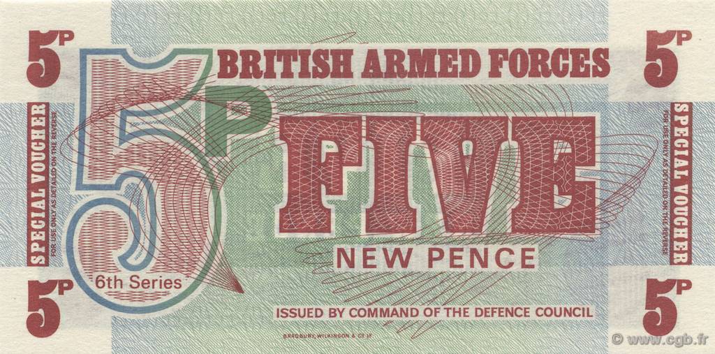 5 New Pence ENGLAND  1972 P.M044a ST