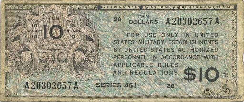 10 Dollars VEREINIGTE STAATEN VON AMERIKA  1946 P.M007 S