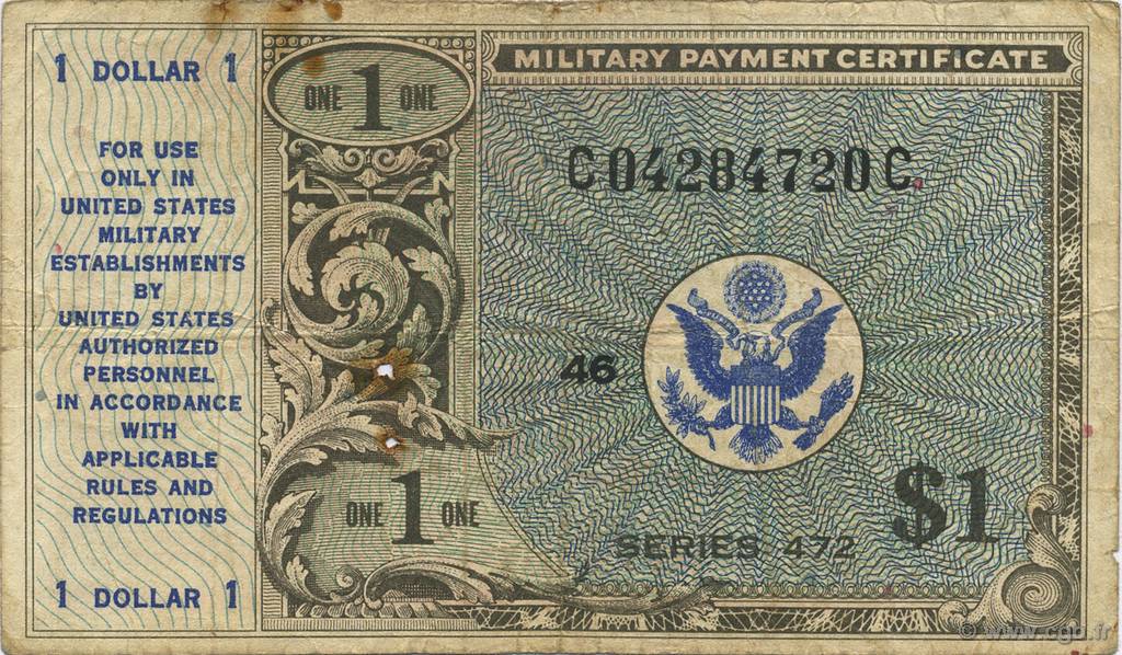 1 Dollar ÉTATS-UNIS D AMÉRIQUE  1948 P.M019 TB