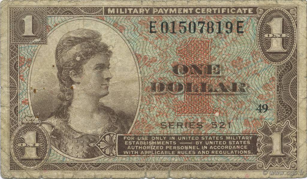 1 Dollar ÉTATS-UNIS D AMÉRIQUE  1954 P.M033 B+