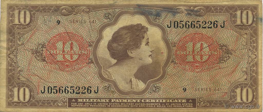 10 Dollars ÉTATS-UNIS D AMÉRIQUE  1965 P.M063 TB à TTB