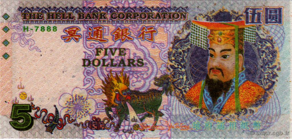 5 Dollars CHINE  2008  NEUF