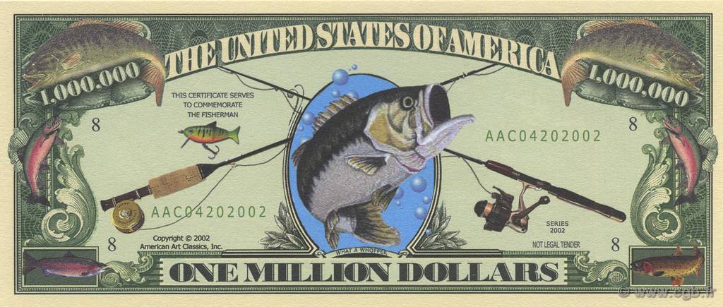 1000000 Dollars UNITED STATES OF AMERICA  2002  UNC