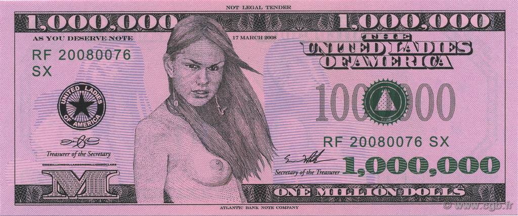 1000000 Dollars ÉTATS-UNIS D AMÉRIQUE  2008  NEUF
