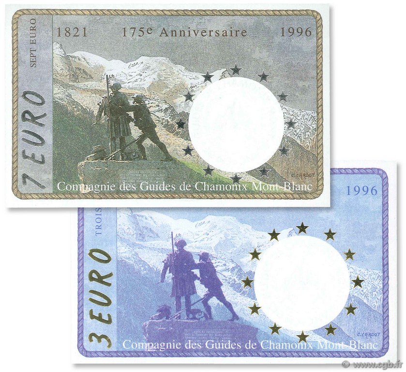 3 Euro et 7 Euro Set de présentation FRANCE régionalisme et divers  1996  NEUF