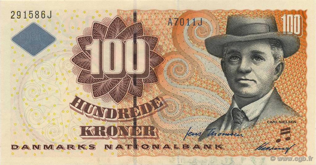 100 Kroner DANEMARK  2001 P.056b pr.NEUF