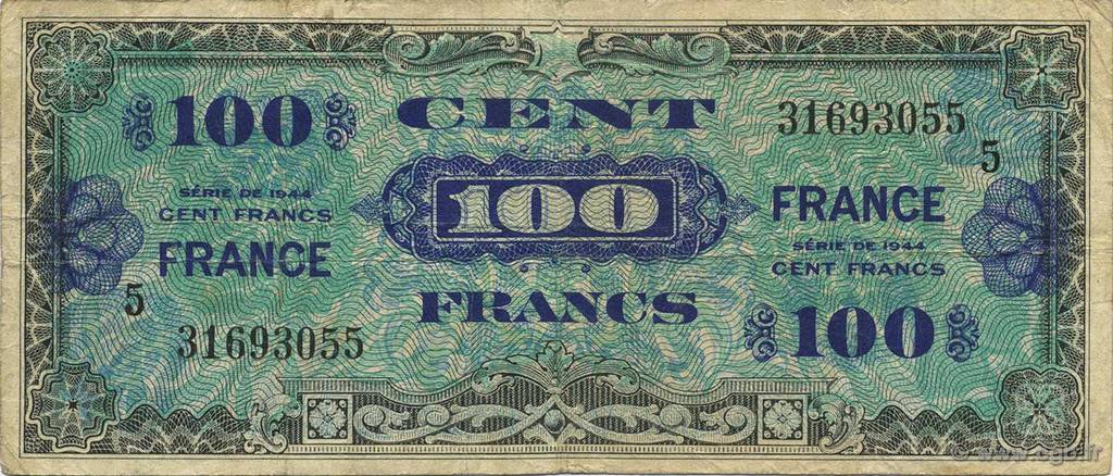 100 Francs FRANCE FRANCE  1945 VF.25.05 pr.TTB