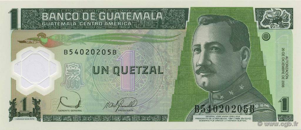 1 Quetzal GUATEMALA  2006 P.109 NEUF