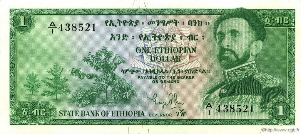 1 Dollar ÉTHIOPIE  1961 P.18a SPL+