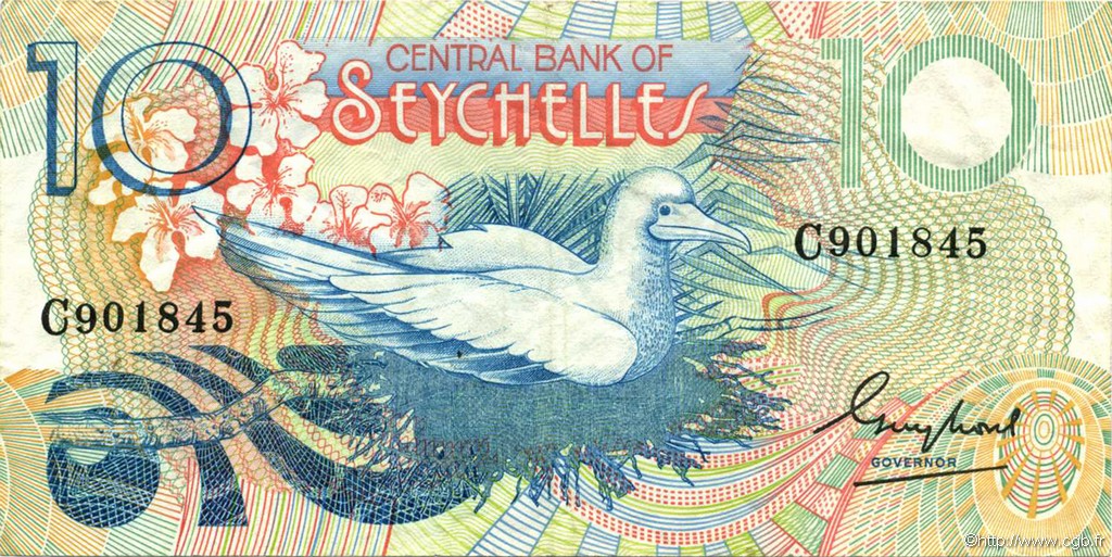 10 Rupees SEYCHELLES  1983 P.28a TTB+