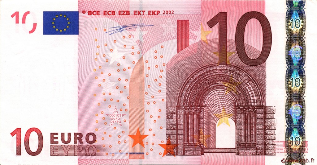 10 Euro EUROPE  2002 €.110.01 SPL