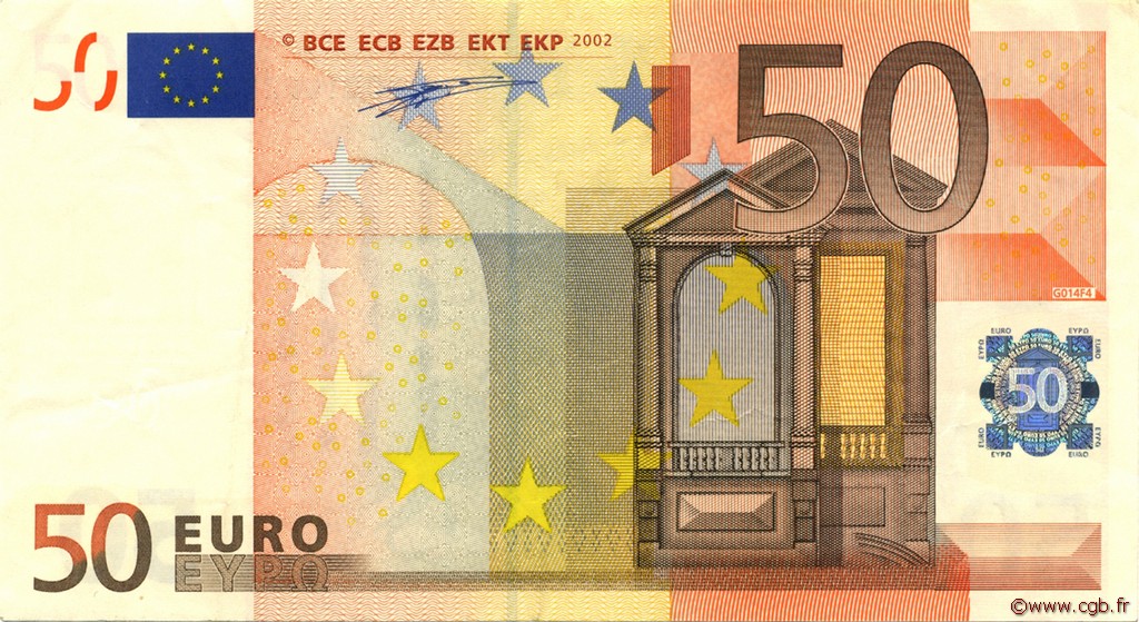 50 Euro EUROPE  2002 €.130.14 TTB+