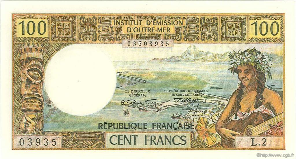 100 Francs NOUVELLE CALÉDONIE  1972 P.63b SUP+