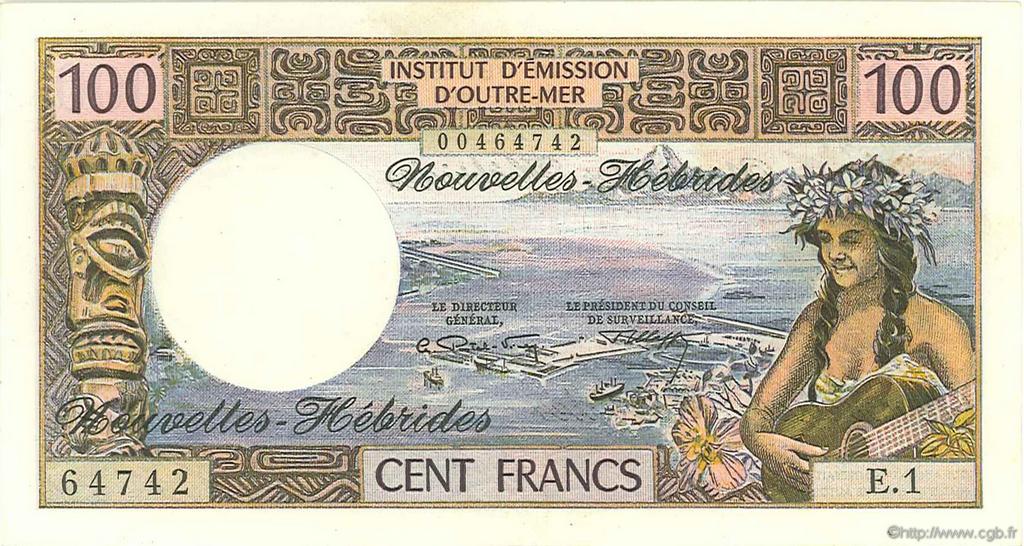 100 Francs NOUVELLES HÉBRIDES  1972 P.18b SUP+