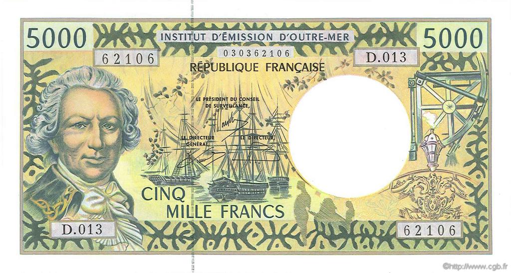 5000 Francs POLYNÉSIE, TERRITOIRES D OUTRE MER  1996 P.03 NEUF