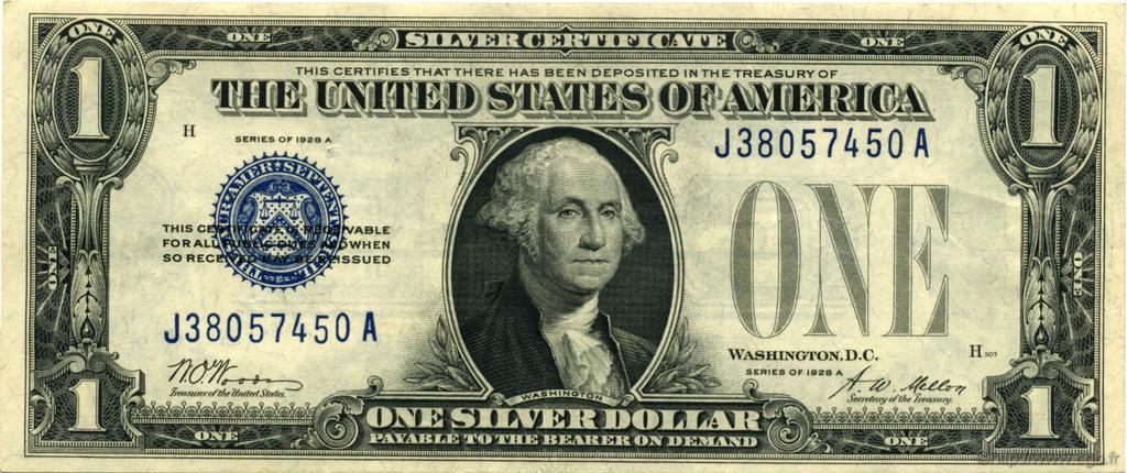 1 Dollar ÉTATS-UNIS D AMÉRIQUE  1928 P.412a SUP