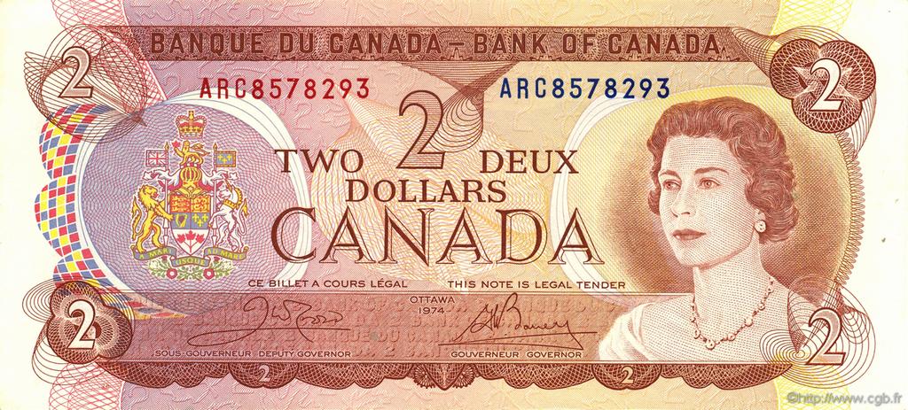 2 Dollars CANADA  1974 P.086b NEUF
