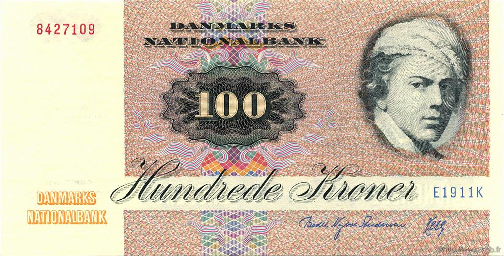100 Kroner DANEMARK  1991 P.051u NEUF