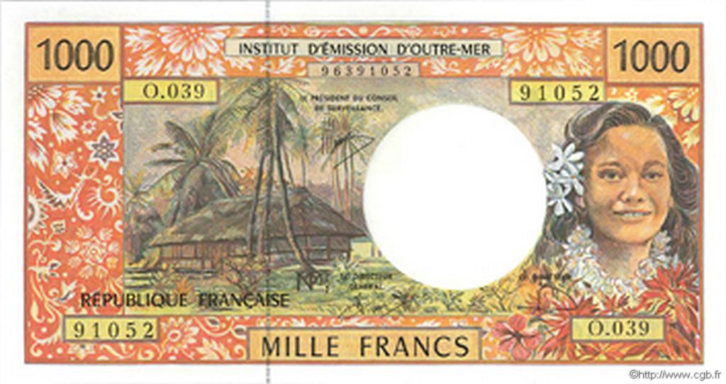 1000 Francs POLYNÉSIE, TERRITOIRES D OUTRE MER  2008 P.02- pr.NEUF