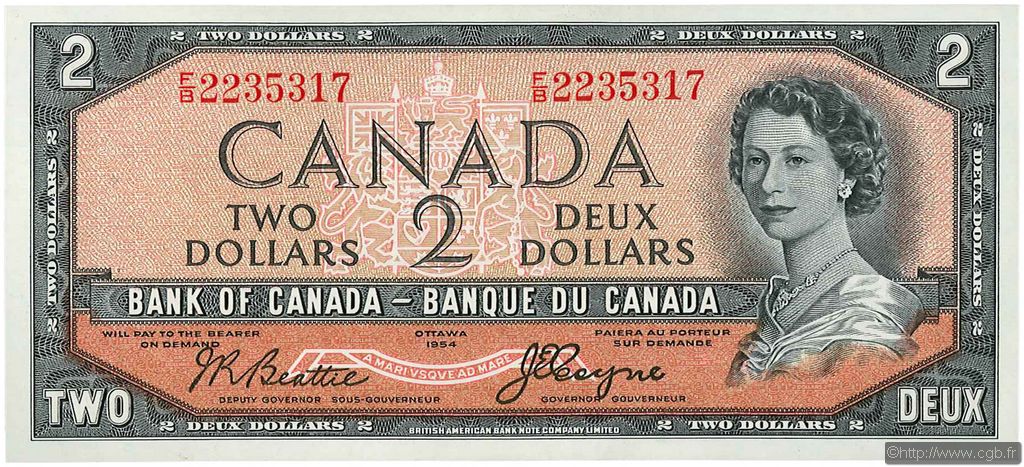 2 Dollars CANADA  1954 P.067b NEUF