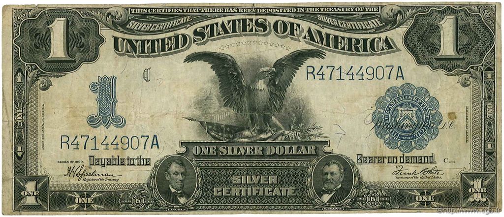1 Dollar ÉTATS-UNIS D AMÉRIQUE  1899 P.338c TB+