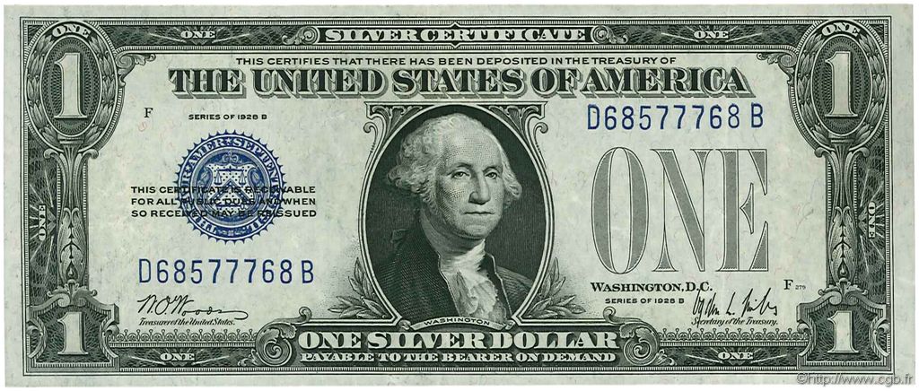 1 Dollar ÉTATS-UNIS D AMÉRIQUE  1928 P.412b SUP+
