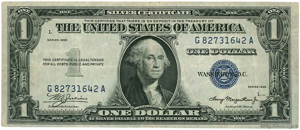 1 Dollar ÉTATS-UNIS D AMÉRIQUE  1935 P.416 TTB