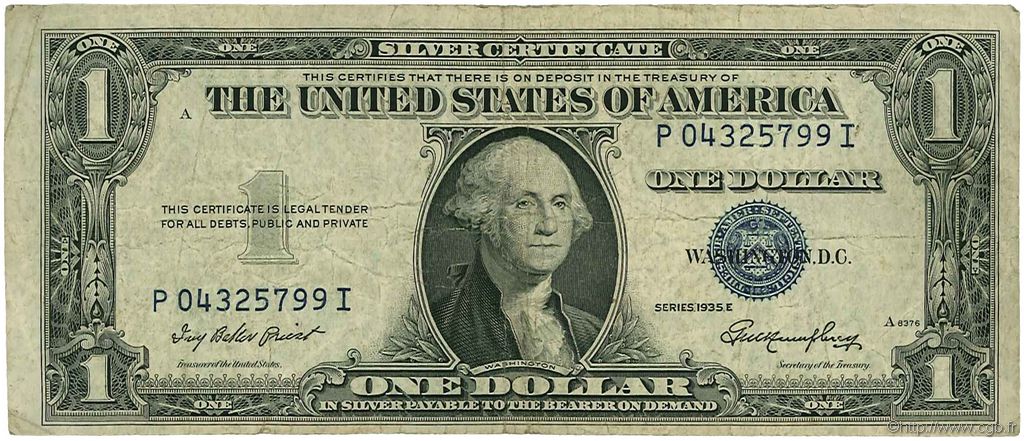 1 Dollar ÉTATS-UNIS D AMÉRIQUE  1935 P.416D2e pr.TB