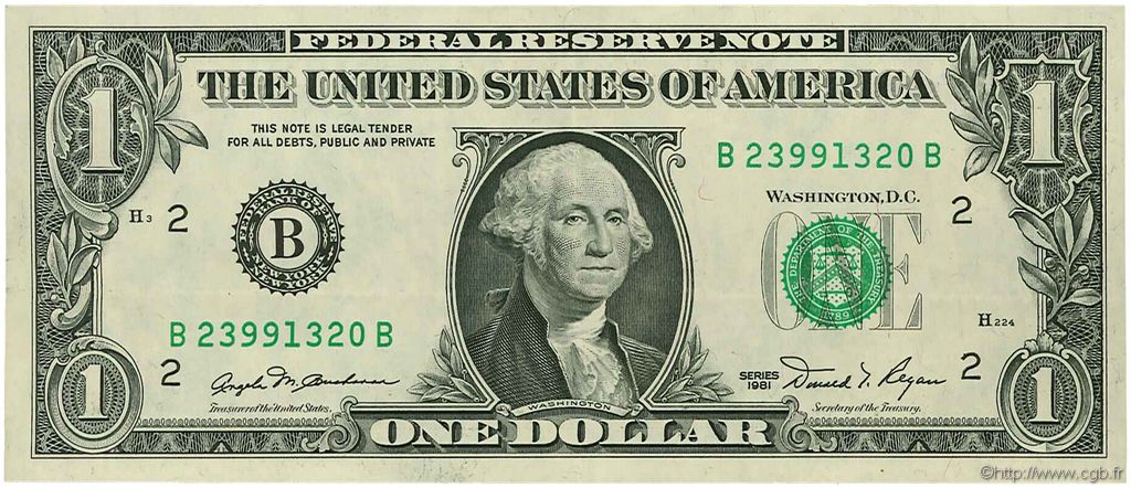 1 Dollar ÉTATS-UNIS D AMÉRIQUE New York 1981 P.468a SUP