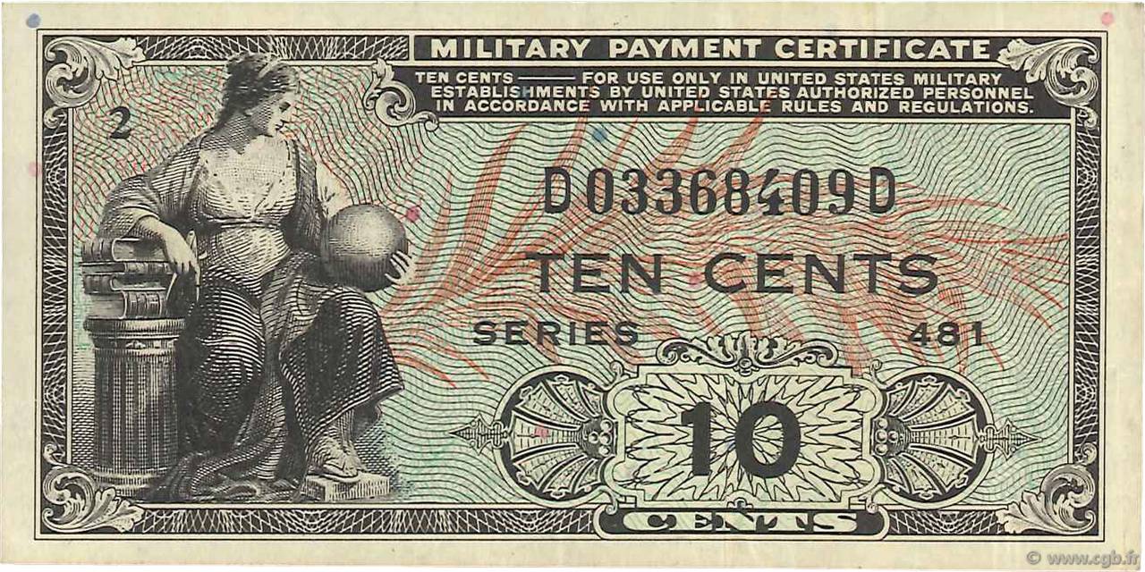 10 Cents ÉTATS-UNIS D AMÉRIQUE  1951 P.M023 TTB+