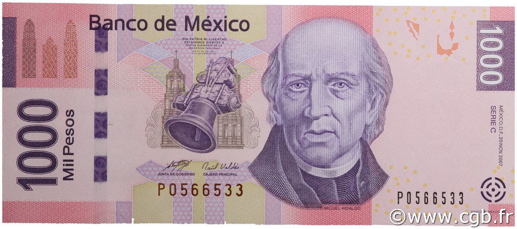1000 Pesos MEXIQUE  2007 P.127b NEUF