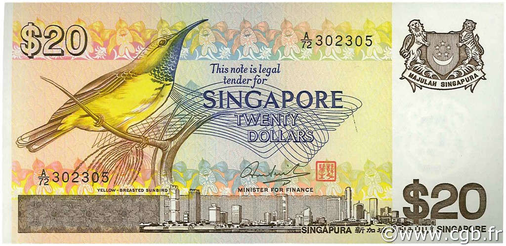 20 Dollars SINGAPOUR  1979 P.12 pr.NEUF