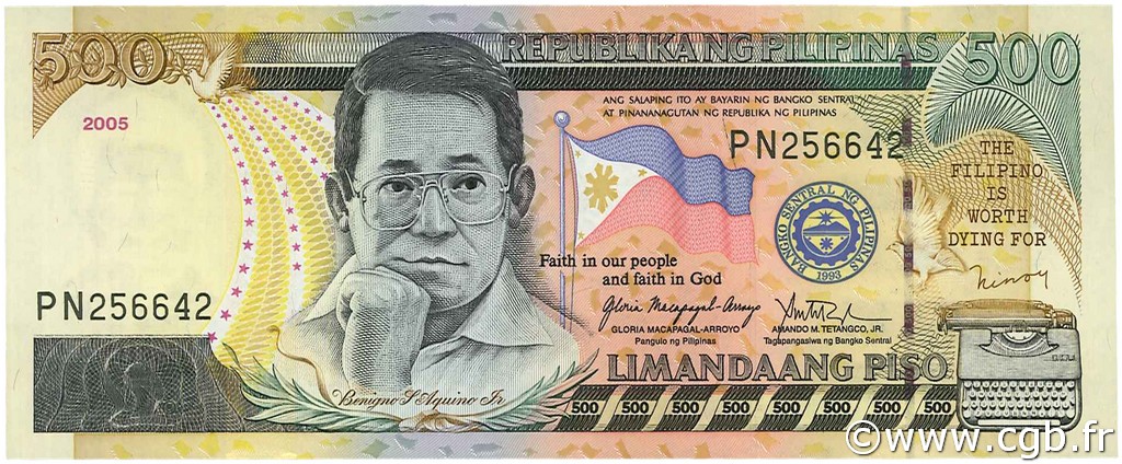 500 Pesos PHILIPPINES  2005 P.196b NEUF