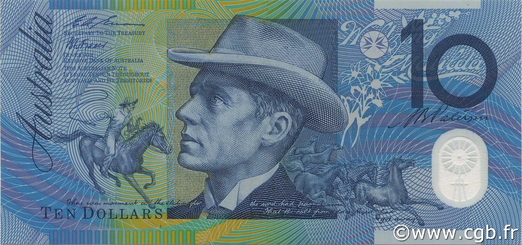 10 Dollars AUSTRALIE  1993 P.52a SPL
