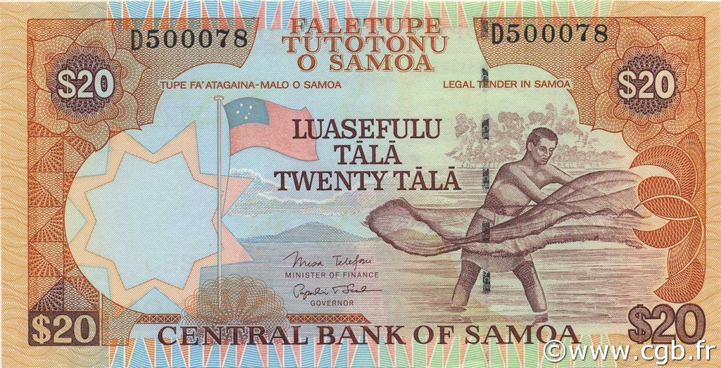 20 Tala SAMOA  2002 P.35a ST