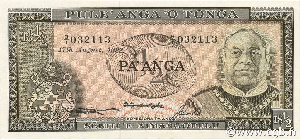 1/2 Pa anga TONGA  1982 P.18c NEUF
