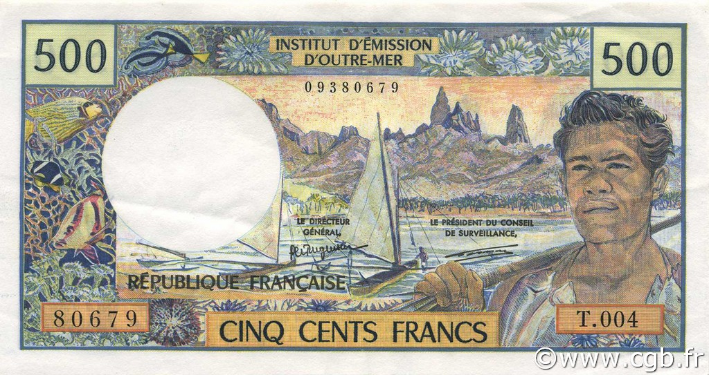 500 Francs POLYNÉSIE, TERRITOIRES D OUTRE MER  1992 P.01a SUP+
