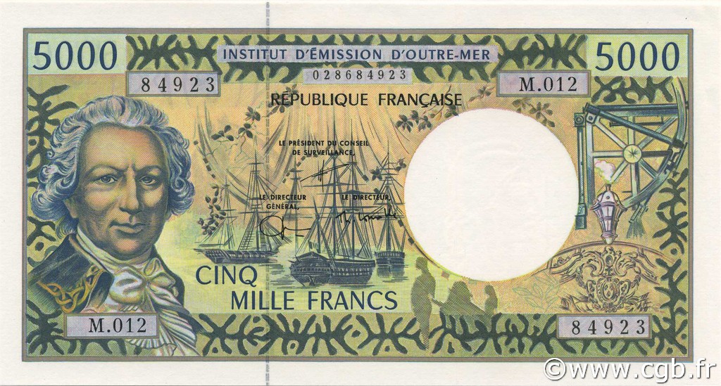 5000 Francs POLYNÉSIE, TERRITOIRES D OUTRE MER  1996 P.03 NEUF
