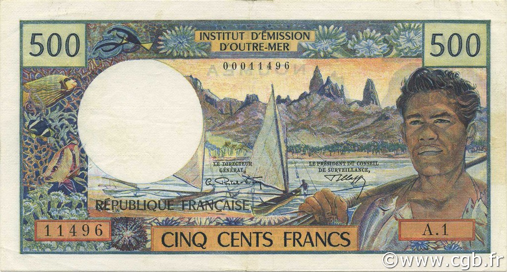 500 Francs NOUVELLE CALÉDONIE  1970 P.60a pr.SUP