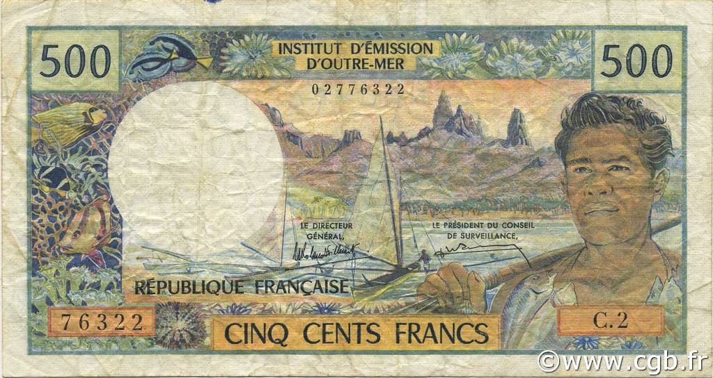 500 Francs NOUVELLE CALÉDONIE  1990 P.60d TB