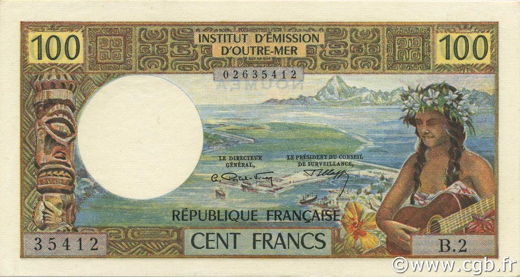 100 Francs NOUVELLE CALÉDONIE  1971 P.63a pr.NEUF