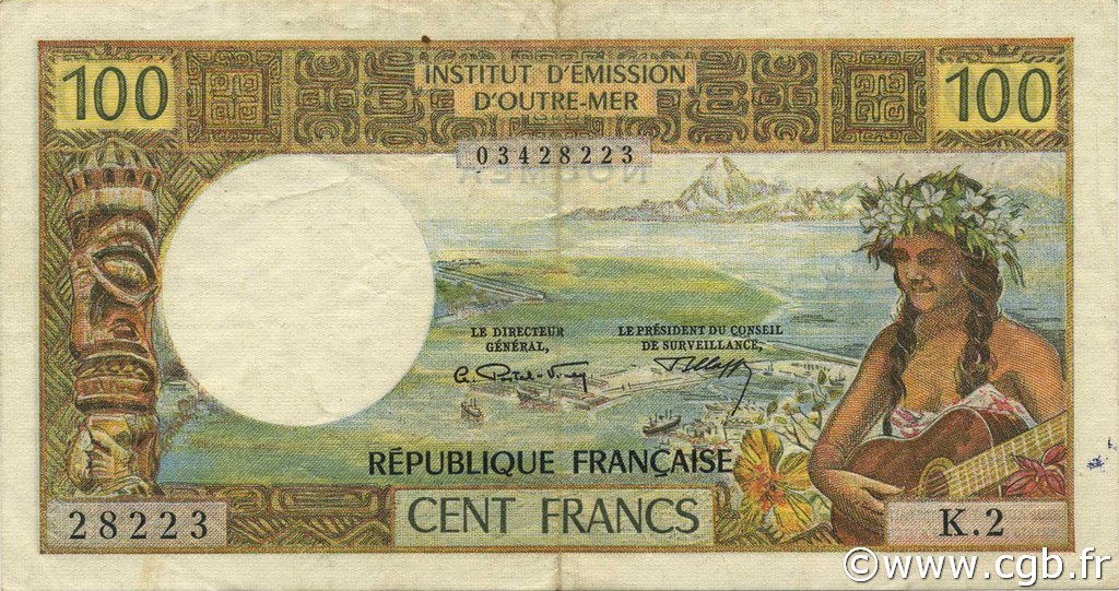 100 Francs NOUVELLE CALÉDONIE  1972 P.63b TTB