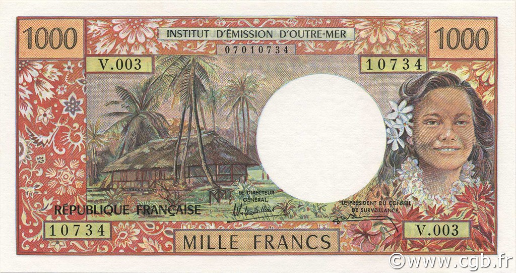 1000 Francs NOUVELLE CALÉDONIE  1994 P.64(c) NEUF