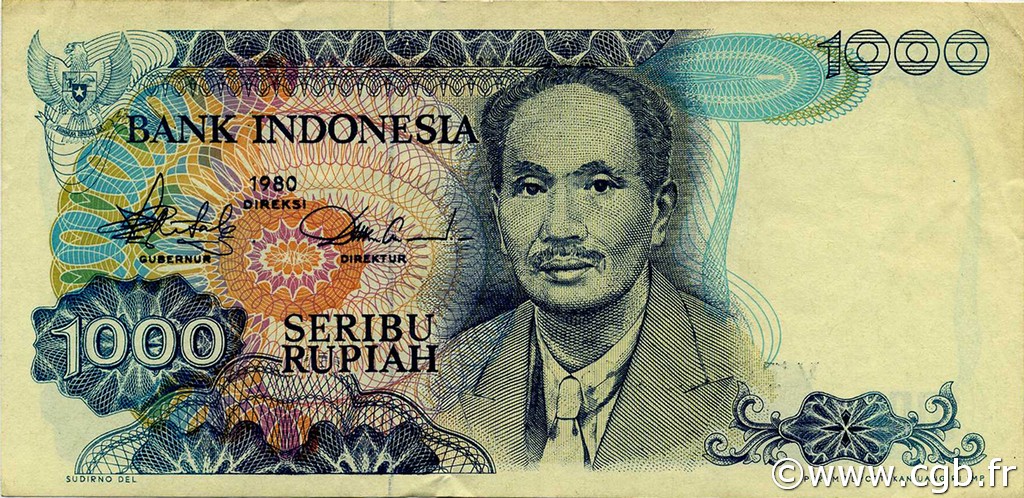 1000 Rupiah INDONÉSIE  1980 P.119 SUP