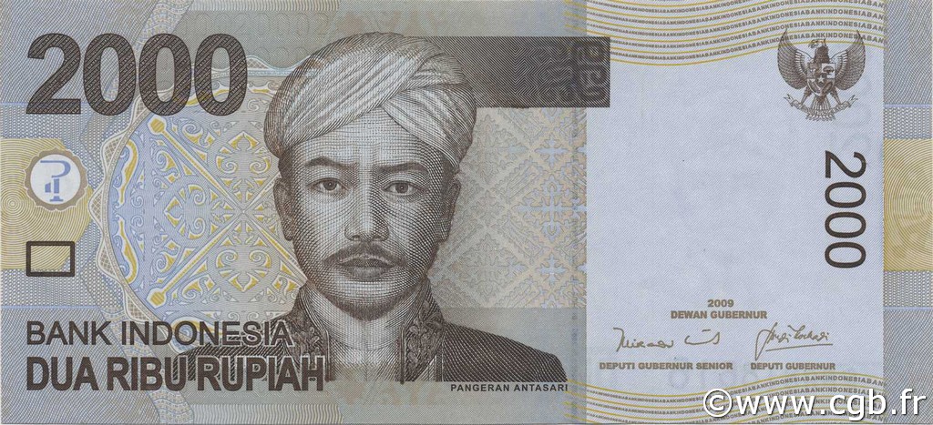 2000 Rupiah INDONESIA  2009 P.148a UNC