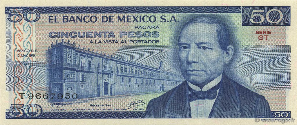50 Pesos MEXIQUE  1979 P.067b NEUF