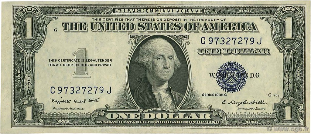1 Dollar ÉTATS-UNIS D AMÉRIQUE  1935 P.416NM TTB+