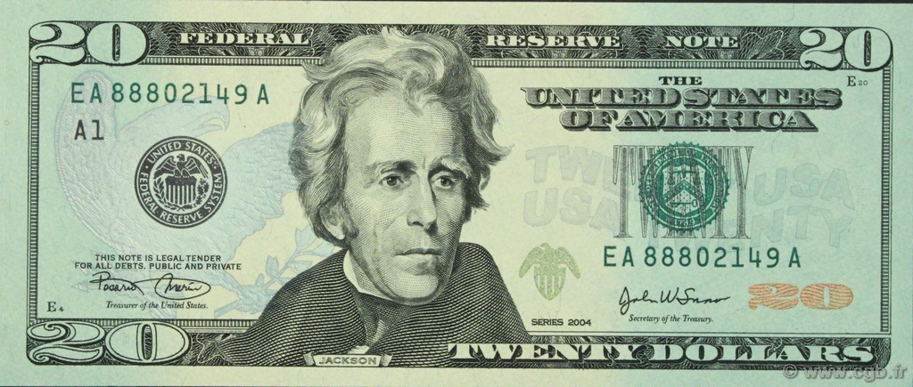 20 Dollars ÉTATS-UNIS D AMÉRIQUE Boston 2004 P.521a NEUF
