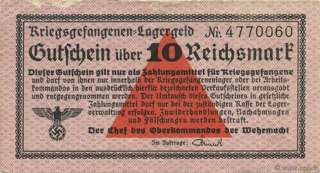 10 Reichsmark ALLEMAGNE  1939 R.521 TTB