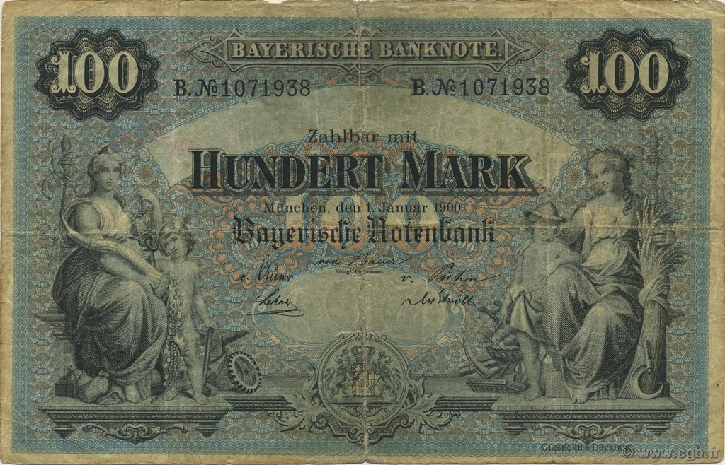 100 Mark ALLEMAGNE Munich 1900 PS.0922 TB